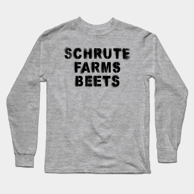 Schrute Farms Beets Long Sleeve T-Shirt by geeklyshirts